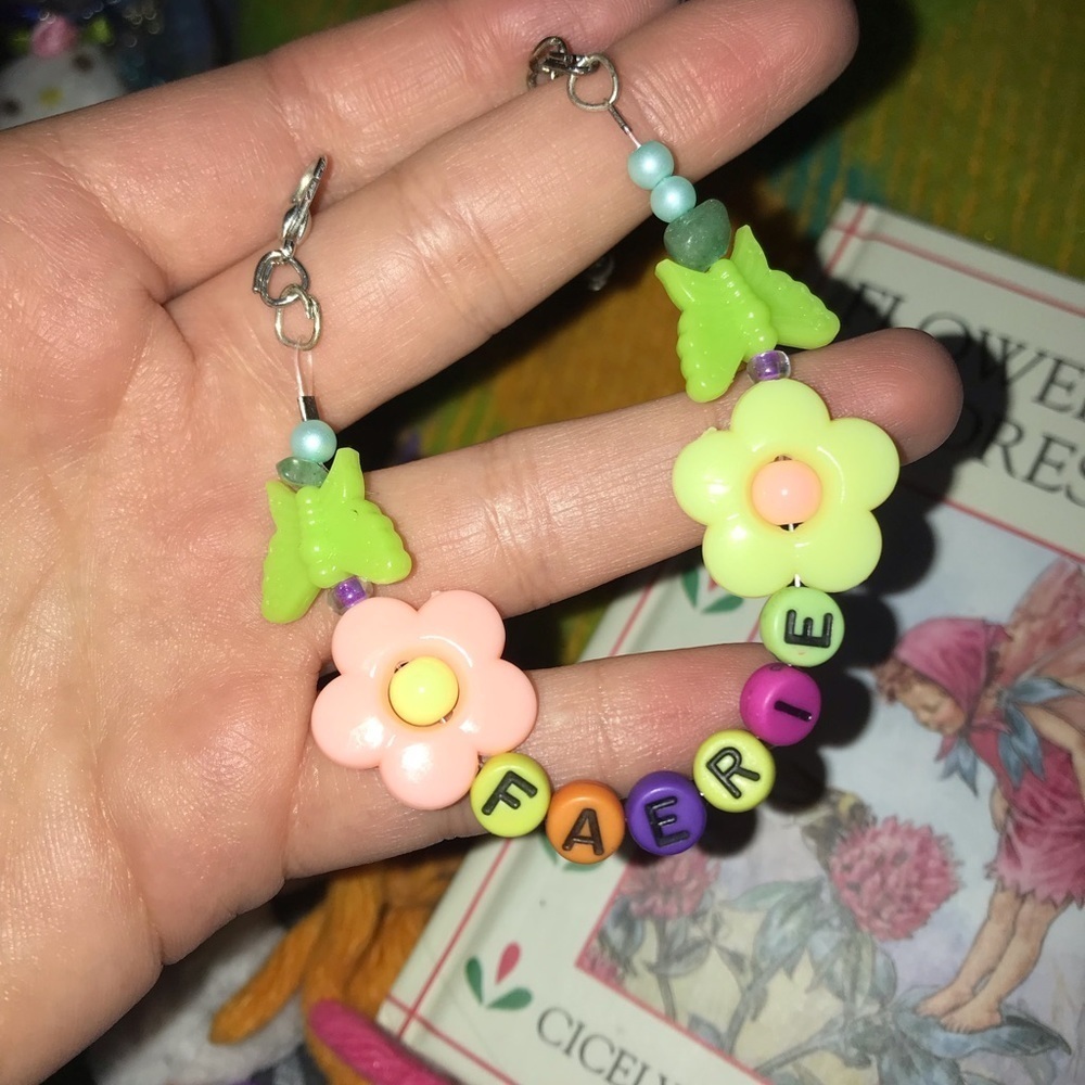FLOWER + FAIRIES ADDRESS BOOK + FAIRY BRACELET fairycore - Picture 4 of 8
